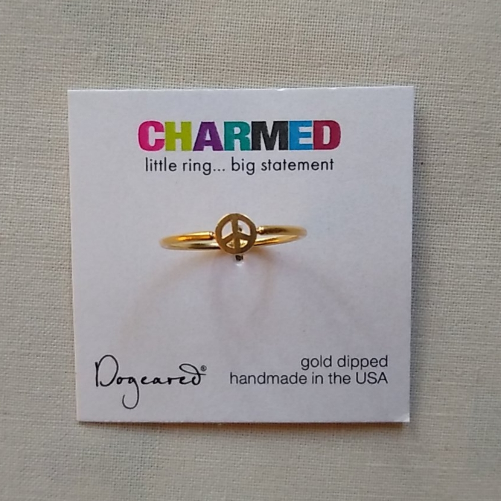 Dogeared Peace Ring